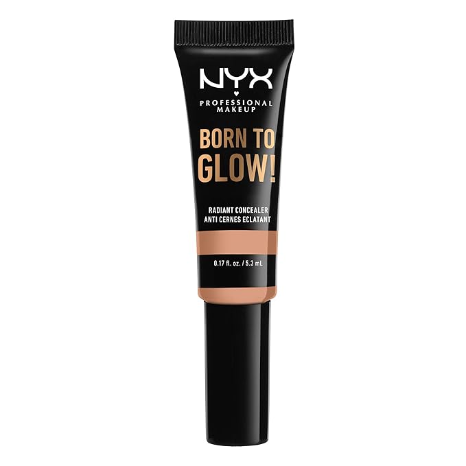 NYX PROFESSIONAL MAKEUP Born To Glow Radiant Concealer, Medium Coverage - Soft Beige-VivaGrace Women