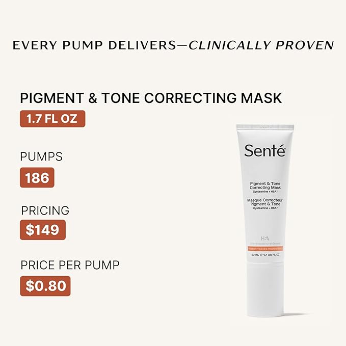 Senté Cysteamine HSA Pigment and Tone Corrector- Hyperpigmentation Treatment For Reducing The Appearance of Dark Spots And Improving Skin Tone - 1.7 Fl Oz-VivaGrace Women