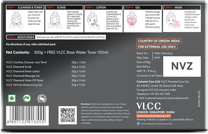 VLCC Professional Saloon Series Diamond Polishing Facial Kit-VivaGrace Women