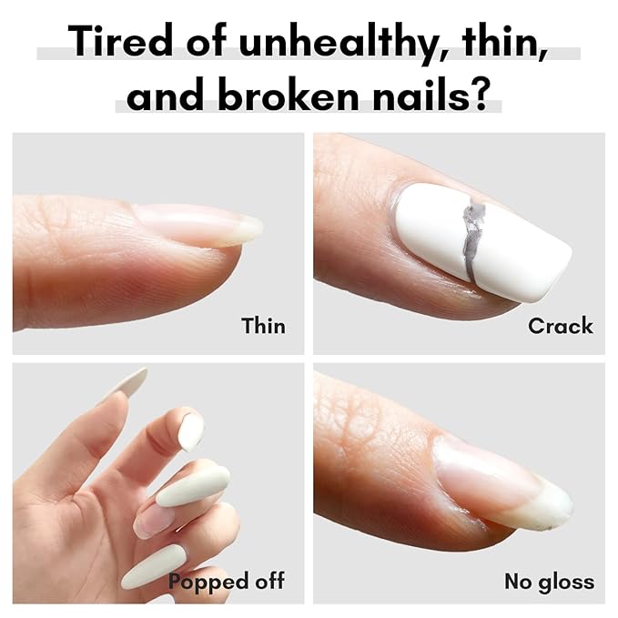 Makartt 3Pcs Builder Nail Gel with Top and Base Coat, Clear Gel Builder Kit for Nails Apex Building Thickening Strengthener Extension Rhinestone in a Bottle, UV Light Lamp Required-VivaGrace Women