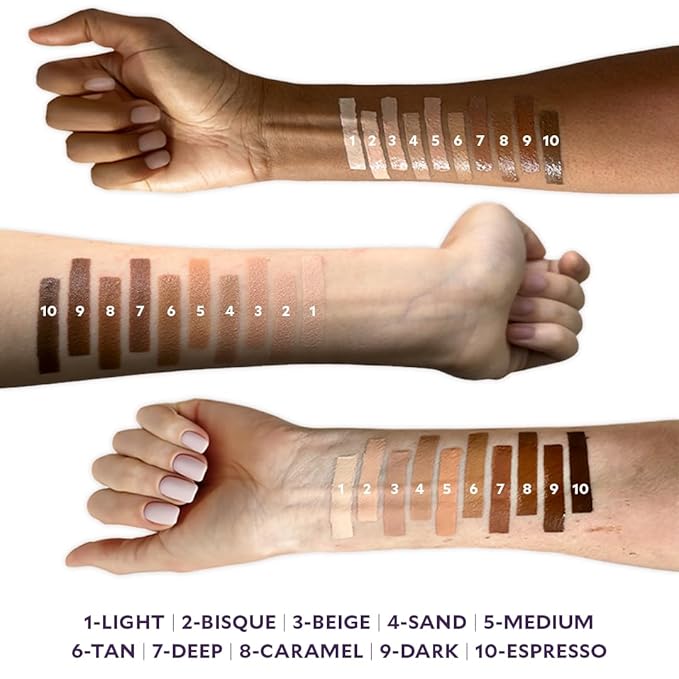 Fièra Luxury Concealer with Anti-Aging - All Day Coverage for Dark Circles, Fine Lines, Wrinkles & Spots - Caramel, 0.5 Ounce-VivaGrace Women