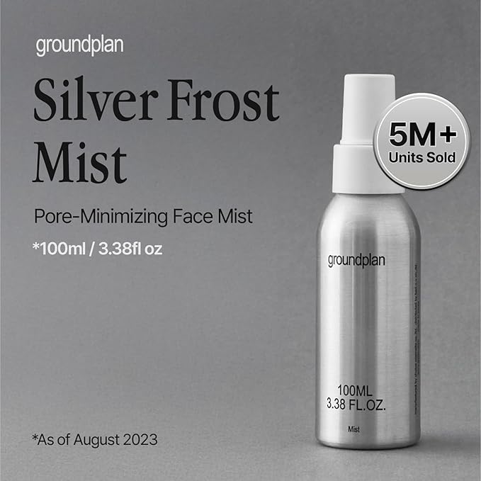 Silver Frost Mist - Facial Barrier Toner Spray with 80% Witch Hazel Water, Cica for Skin Barrier Repair, Recovery Mist for Sensitive Skin, Dewy Hydration, Korean Skin Care (3.38 fl oz)-VivaGrace Women