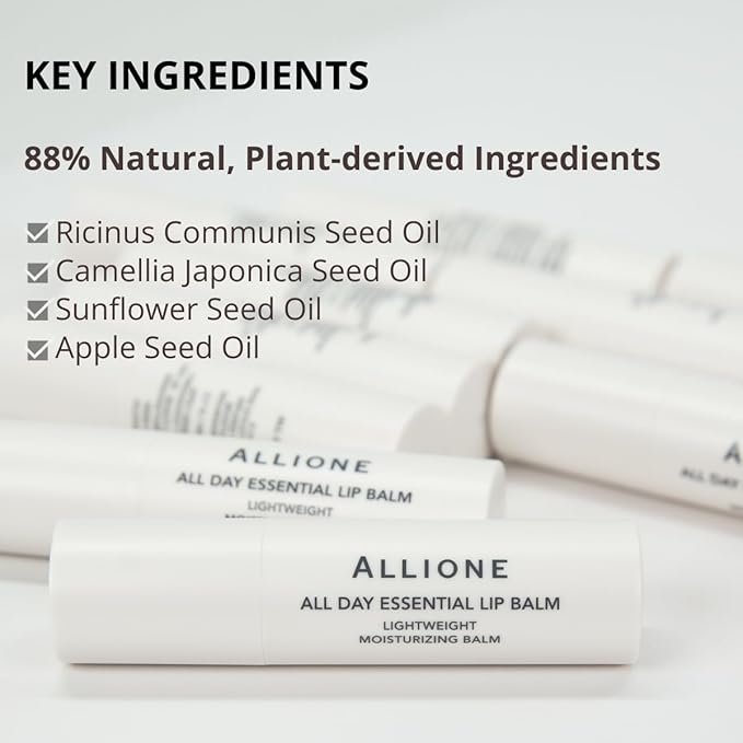 All Day Essential Tinted Lip Balm 04 Allure Rose | Natural Gloss Balm, Moisturizing Lip Care, Deep Nourishing Plant-Based Chapstick, Lasting Hydration Lip Butter for Dry Cracked Chapped Lips-VivaGrace Women