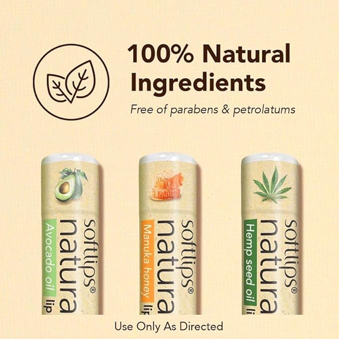 Softlips Natural with Avocado Oil Lip Balm (2)-VivaGrace Women