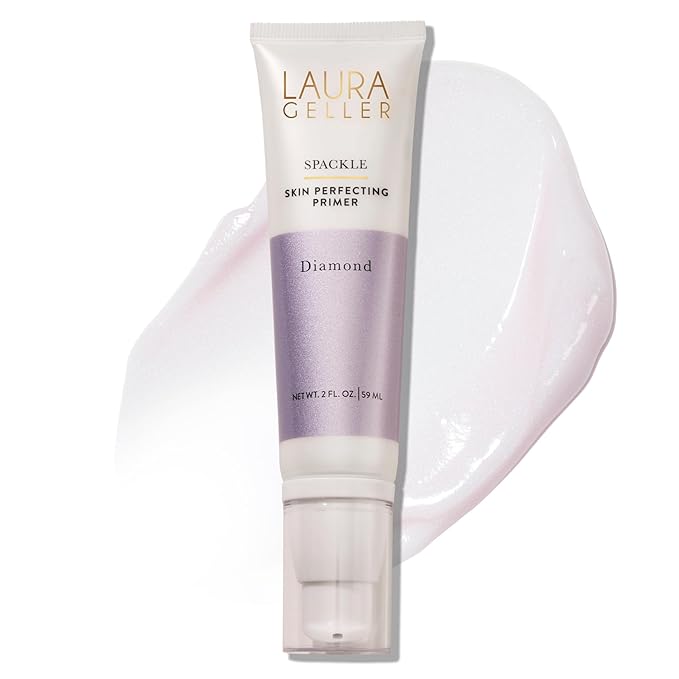 LAURA GELLER NEW YORK Spackle Primer - Diamond - Super-Size 2 Fl Oz - Hyaluronic Acid Makeup Primer for Mature Skin-VivaGrace Women