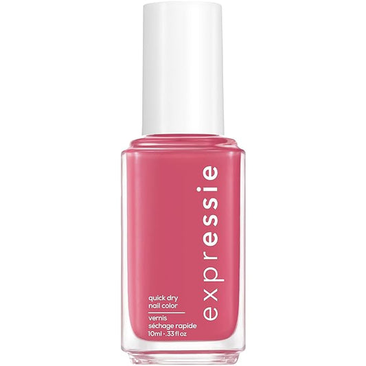 essie Expressie Nail Polish, Quick-Dry Hot Pink Nail Polish, Vegan, Crave The Chaos, 0.33 fl oz