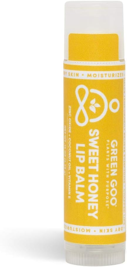 Green Goo All-Natural Lip Balm, Sweet Honey, 0.15-Ounce Stick-VivaGrace Women