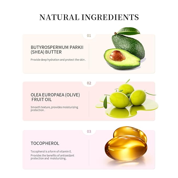 Moisturizing Lip Balm Butter for Dry Cracked Lips,Day/Night Hydrating Lip Mask, Ultra-Nourishing Lip Care Moisturizer for Soft, Smooth and Supple Lips (Vanilla Beige)-VivaGrace Women