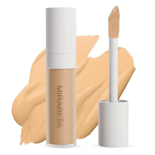 Mirabella Invincible For All Perfecting Under Eye Concealer Full Coverage - Hydrating Makeup Concealer for Dark Circles, Fine Lines & Wrinkles w/Hyaluronic Acid - Fair F80-VivaGrace Women