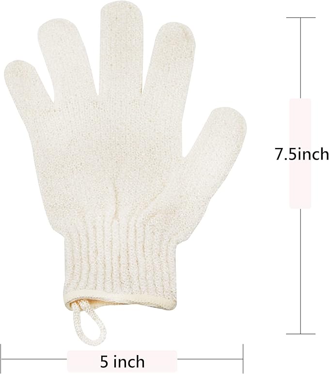 Exfoliating Glove - Body Scrub For Smooth And Soft Skin - Body Exfoliator For Ingrown Hair Dead Skin Remover And Itchy And Flaky Skin - Scrubber Shower Accessories For Women And Men 1 Pair Glove-VivaGrace Women