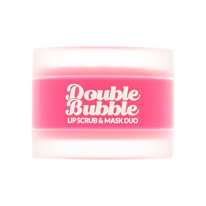 Beauty Bundle Lip Care AmorUs Double Bubble Lip Mask & Scrub Duo For Dry/Chapped/Cracked Lips Lip Exfoliant Promotes Healing & Collagen Lip Mask-VivaGrace Women