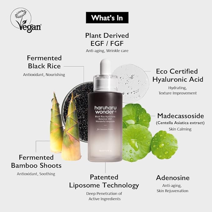 Haruharu Wonder Vegan Well-Aging Collection, Gift Box for Special Day, Suitable for All Skin Types-VivaGrace Women