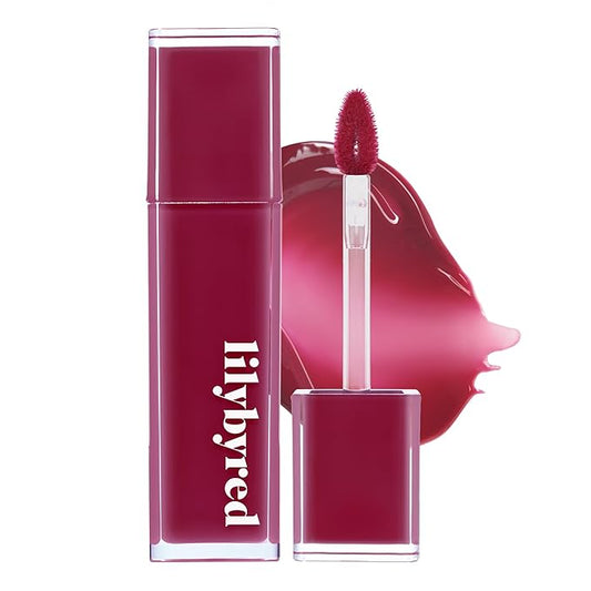 lilybyred Bloody Liar Coating Tint | Korean Glossy Lip Stain, Vivid & Juicy Color, Syrupy Shine, Moisturizing, Long-Lasting & Smudge-Proof, Non-Sticky, Lightweight, 0.14 oz. (10 Strong Cherry)-VivaGrace Women