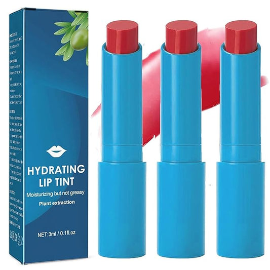 Lip Tint Hydrating,Strength Hydrating Lip Tint,Strong Moisturizing Effect Tinted Lip Balm Hydrating, Natural Ingredients Sheer Moisture Lip Tint (3PCS)-VivaGrace Women