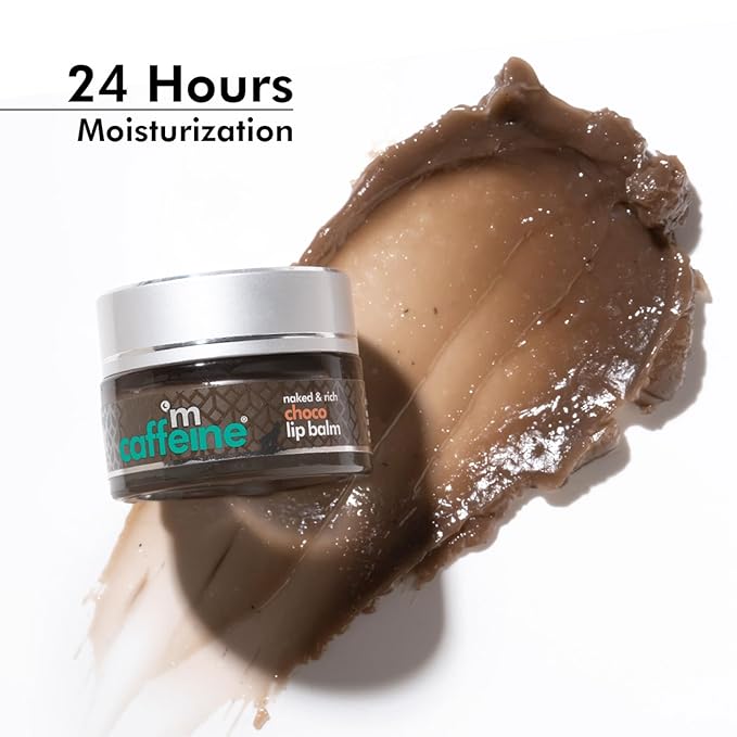 mCaffeine Deep Moisturizing Choco Lip Balm for Healing Dry & Chapped Lips - 24 Hrs Moisturization | Lip Care for Men & Women with Cocoa Butter & Hazelnut Oil | Natural & Vegan (12gm)-VivaGrace Women