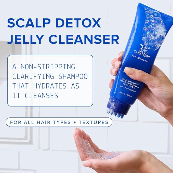 AAVRANI Scalp Detox Jelly Cleanser - Sulfate-Free Clarifying Shampoo - with Glycolic Acid & Vitamin E to Remove Build Up and Excess Oil - Color-Safe - Vegan - 8.4 Fl Oz-VivaGrace Women