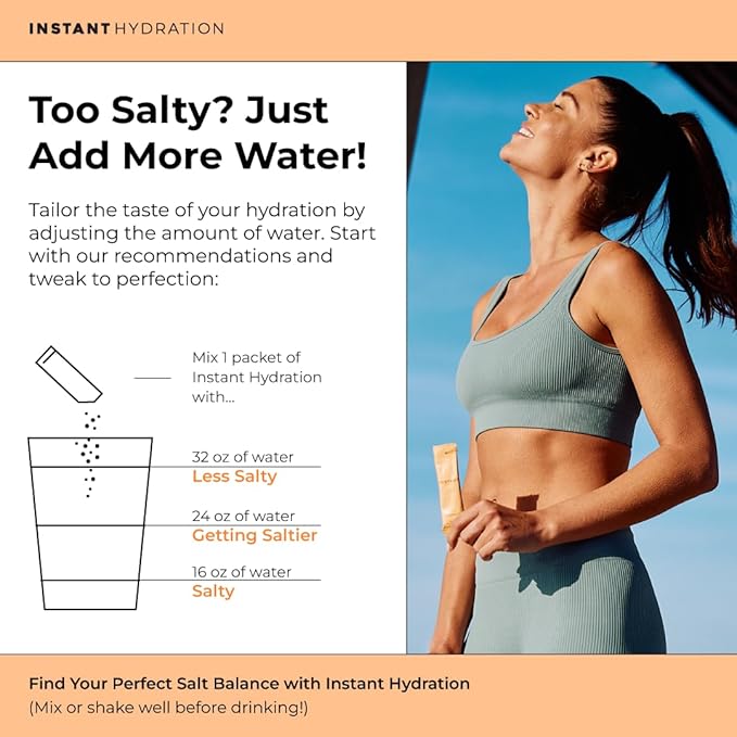 Instant Hydration Electrolytes Powder Packets - Citrus Orange Drink Mix - Zero Sugar - Keto, Vegan, Gluten-Free, Non-GMO - Boost Recovery, Brain Health, Muscle & Tissue Support- 30 Sticks-VivaGrace Women