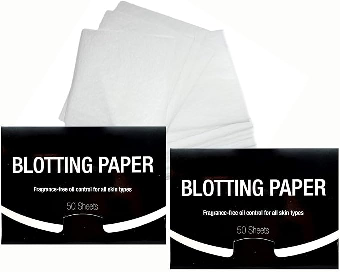 2 Pks FRAGRANCE-FREE Unscented Natural Abaca Blotting Paper - 100 Oil Blotting Sheets - Makeup Friendly UNISEX Oily Skin Shine Blotter Photography Zoom Meetings Travel Gym School - MADE IN TAIWAN-VivaGrace Women