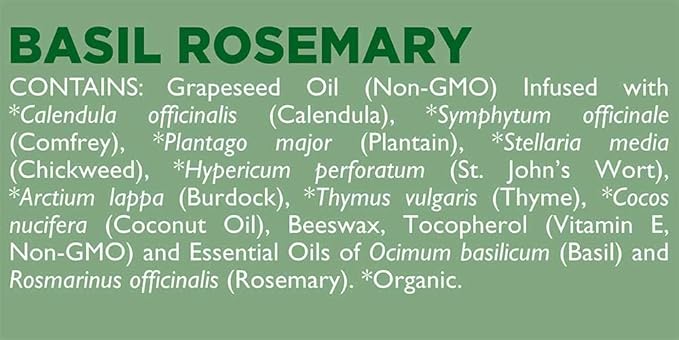 Natural Lip Balm, Perioral Dermatitis Treatment, Calendula Lip Balm, Healing Lip Balm with Immune Supportive Basil & Rosemary Essential Oil, Organic Coconut Oil, 2 Pak, Ora's Amazing Herbal-VivaGrace Women