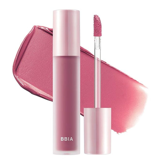 BBIA Last Velvet Tint - Soft & Creamy Matte Finish Lip Stain, Blur Effect with Velvety Texture, Long-Lasting, High Pigment, Lightweight, Non-Drying, Vegan, Korean Lip Makeup (V41 SUMMER BERRY)-VivaGrace Women