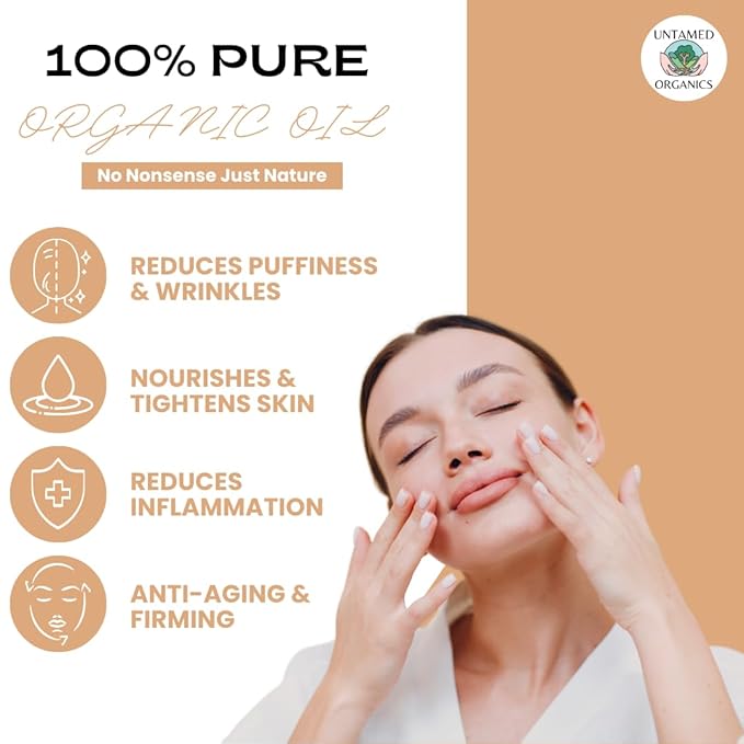 Youth Elixir - Roll On Facial Serum For Under Eyes and Face with Certified Organic, Cold Pressed, Hexane Free Castor, and Frankincense Oil - Miracle Anti-Aging Oil 10mL-VivaGrace Women