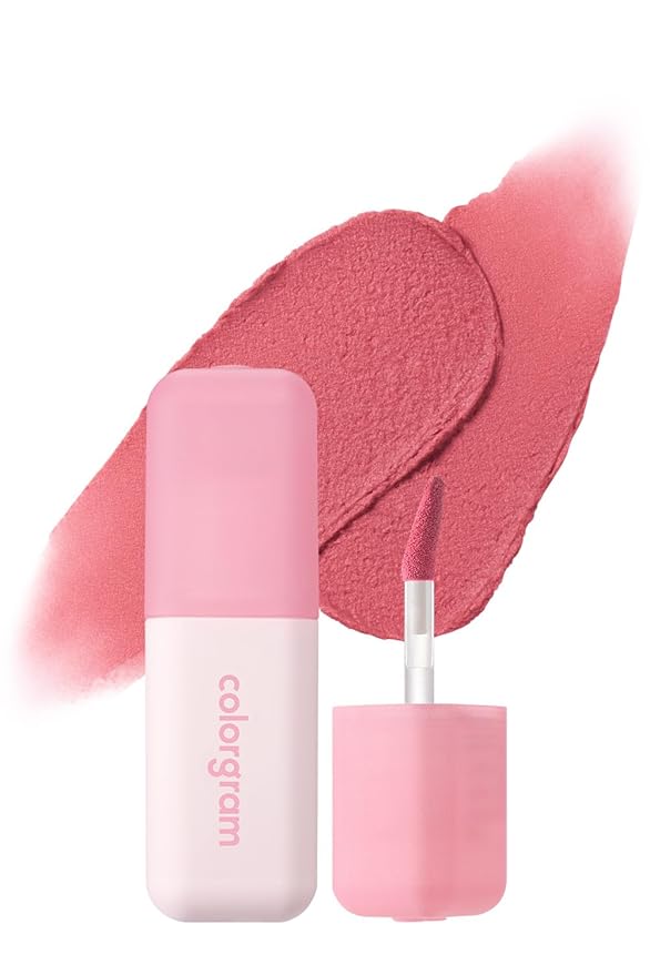 COLORGRAM NUDE BLUR TINT 17 RIPEN PEACH | Soft Velvet Matte Liquid Lipstick & Cheek Tint | Lightweight Blurring Tint for a Smooth & Airbrushed Finish | Long-Lasting & Non-Sticky Formula-VivaGrace Women