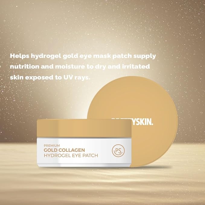 PS.PRETTYSKIN Gold Collagen Hydrogel Eye Patch 60-Sheets-VivaGrace Women