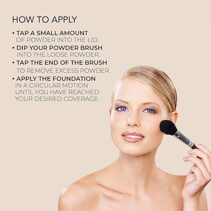 bellapierre Mineral Foundation SPF 15 - Loose Powder Foundation | Vegan & Cruelty Free Natural Makeup | Full Coverage Matte Finish | Hypoallergenic | Oil & Talc Free - 0.32 Oz - Honey-VivaGrace Women