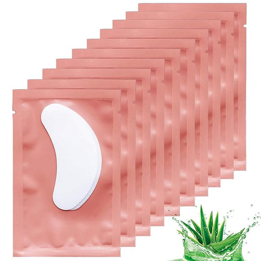 50 Pairs Under Eye Pads, Lint Free Lash Extension Eye Gel Patches for Beauty Salon False Eyelash Extensions Grafting, Hydrogel Eye Mask Beauty Makeup Tool-VivaGrace Women