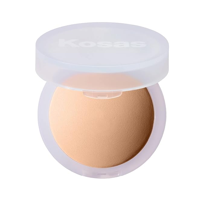 Kosas Cloud Set Face Setting Powder | Smoothing Shine Control, Soft, Sheer Setting Translucent Makeup Finish, Portable & Long-Lasting (Sheer Medium)-VivaGrace Women