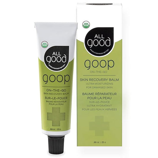All Good Goop on the Go - Chafing Cream, Dry Skin Salve, Cracking Lip Moisturizer - Soothes, Hydrates & Calms - Travel Size Recovery Balm 1oz-VivaGrace Women