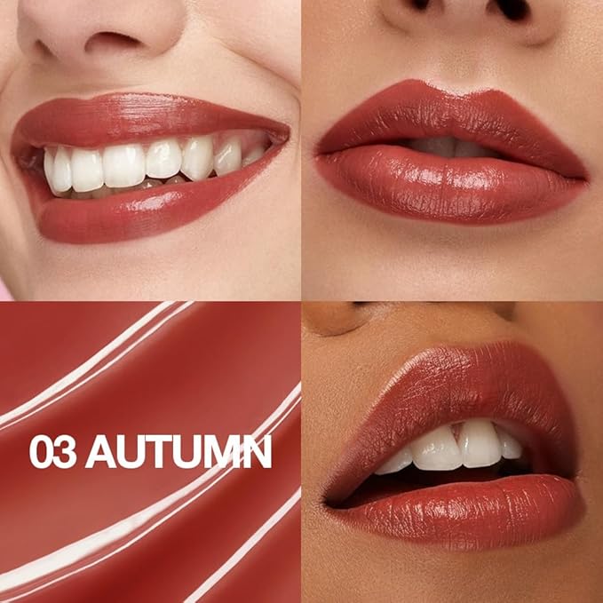 1Pcs Tinted Lip Balm Moisturizing Lipstick – Warm Orange Brown Sheer Hydrating Lip Color for Dry Lips – Nourishing Lip Balm for All Women with a Subtle Natural Scent (S03 Autumn)-VivaGrace Women