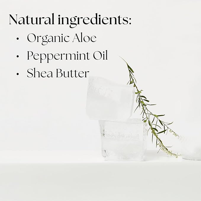 Non-Aerosol Cooling Mist w/Aloe Vera, Peppermint, Cucumber - Non-Sticky, Non-Greasy Formula, Sunburn Relief, After Sun Care, Hydrating Face & Body Spray-VivaGrace Women