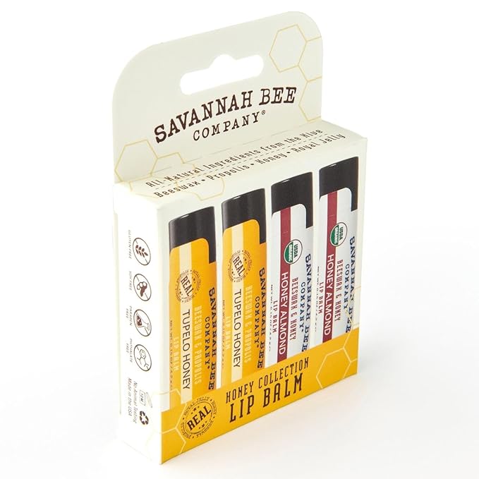 Savannah Bee Collection Lip Balm - Nourishes Dry Lips for All Day Comfort-VivaGrace Women