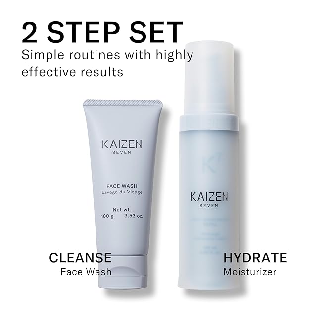 2-Step Set for Men | Made in Japan | Face Wash 100ML and Light Moisturizer 120ML-VivaGrace Women