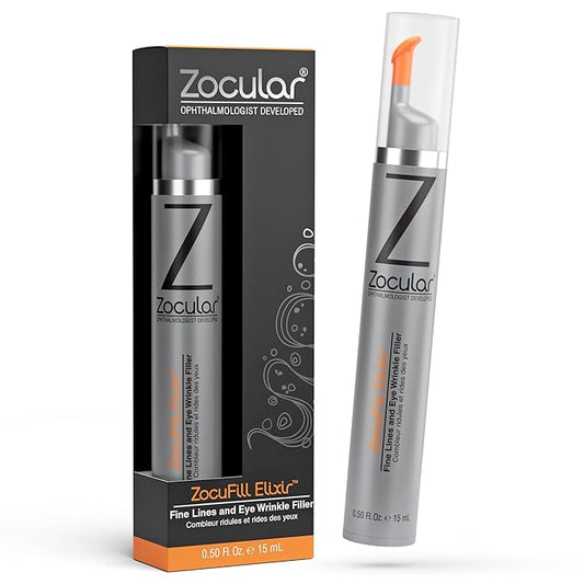 Zocufill Elixir Eye Gel and Face Serum - Eye Bags Treatment for Women and Men - Reduce the Appearance of Dark Circles, Puffy Eyes, Fine Lines and Wrinkles-VivaGrace Women