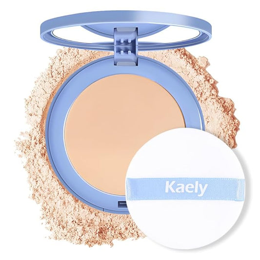 Oil Control Matte Perfection Face Pressed Powder, Matte Smooth Flawless Setting Powder Makeup, Polvo Compacto De Maquillaje, Waterproof Long Lasting, Cruelty Free, 0.35Oz(120 Vanilla, 1)-VivaGrace Women