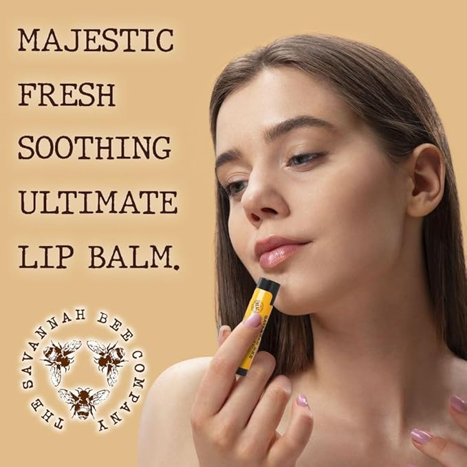 Savannah Bee Company Lip Balm - Lip Moisturizer for Chapped Lips - Hydrating Lip Balm with Pure Honey-VivaGrace Women