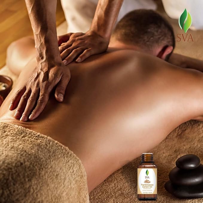 SVA Frankincense Essential Oil – 1/3 Fl Oz – 100% Natural Boswellia Carterii Oil - for Diffuser, Hair Care, Face, Skin Care, Aromatherapy, Scalp and Body Massage, Soap and Candle Making-VivaGrace Women