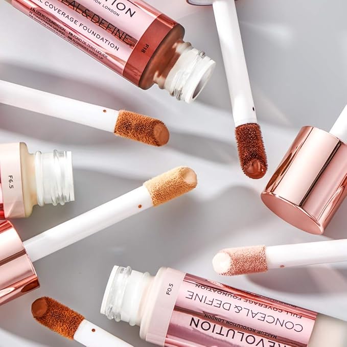 Makeup Revolution Conceal and Hydrate Concealer, Full Coverage & Matte Finish, C5 for Light Skin Tones, Vegan & Cruelty-Free, 0.7 Fl Oz-VivaGrace Women