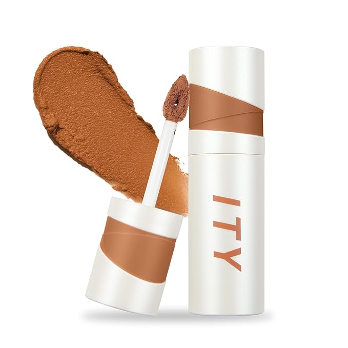 ITY Velvet Matte Finish Lip Stain-Mousse Textured Lip Clay, Orange Shade, Conceals Lip Lines, Rich Pigment Lip Tint Lipsticks, 0.14 oz (4g) in Ginger-VivaGrace Women