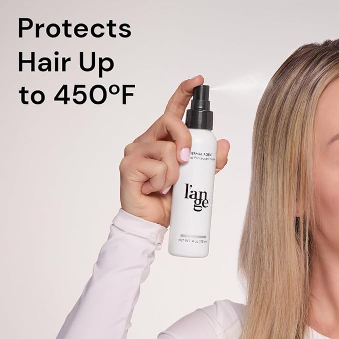 L'ANGE HAIR Thermal Agent - Thermal Heat Protectant Spray for Hair - Guards Strands from Damage Up to 450°F - Enhances Shine, Volume & Controls Frizz - Lightweight, Non-Greasy Formula - 4 Fl oz-VivaGrace Women