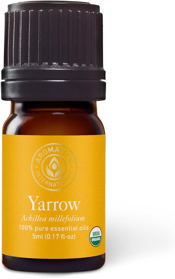 Aromatics International Premium Organic Yarrow Essential Oil 5ml | 100% Pure Essential Oil for Diffusion & Aromatherapy-VivaGrace Women