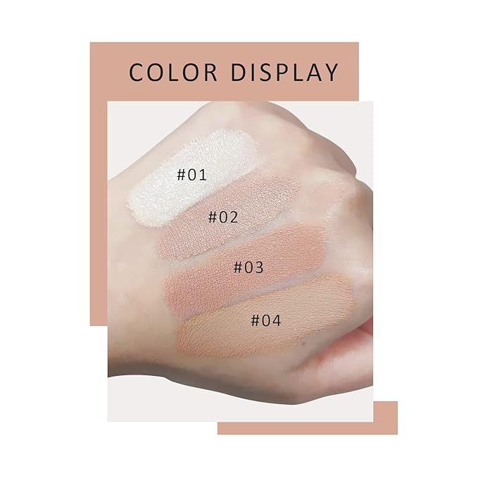 Ownest Mushroom Head Air Cushion BB Cream, Concealer Lasting Nude Makeup Moisturizing Pigment CC Liquid Foundation, Even Skin Tone Makeup Base Primer-Buff Beige-VivaGrace Women