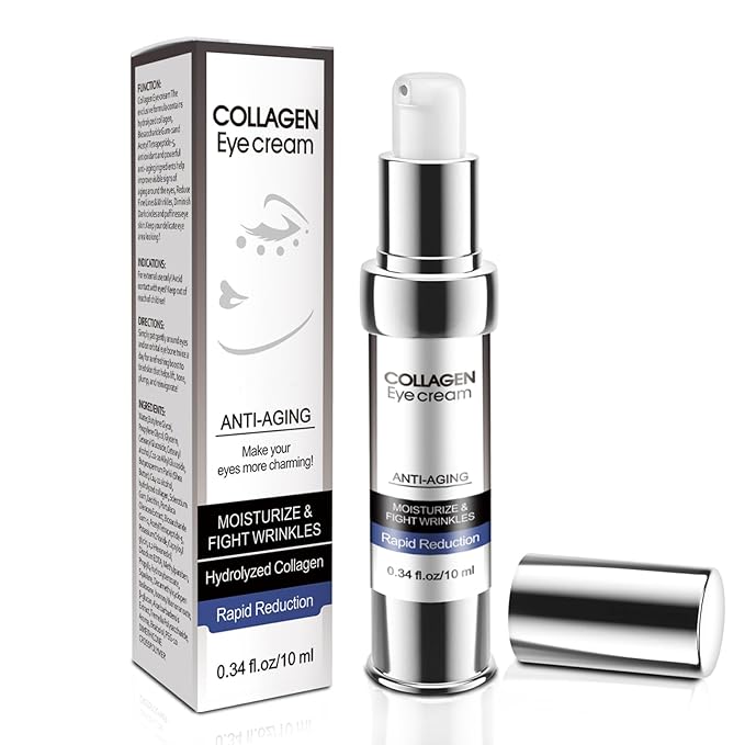 Eye Cream, Collagen Under Eye Treatment Gel, Moisturizing Anti Aging Wrinkle, Reduce Dark Circles, Puffiness Bags, Fine Lines, Skin Firming, Lifting Brightening Under and Around Eyes Women Men-VivaGrace Women