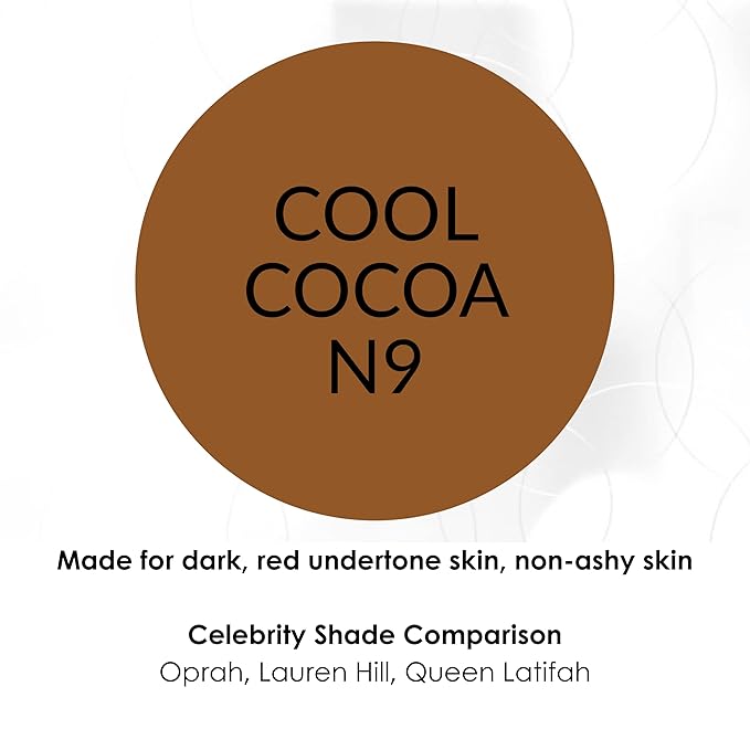 NV BB Perfecting Mist Foundation Buildable Coverage Professional Airbrush Makeup with Plant-based Stem Cell Polypeptides, Vitamins A, D, E and Aloe, 1.5 ounces, Cool Cocoa-VivaGrace Women