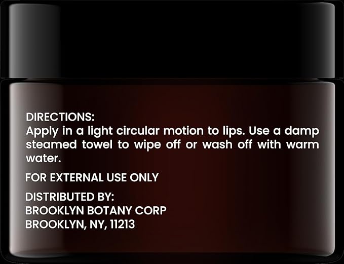 Brooklyn Botany Lip Scrub Exfoliator 1 oz – Lip Moisturizer for Dry Lips and Chapped Lips – Gentle Lip Exfoliator for Smooth and Brighter Lips – Strawberry Flavor-VivaGrace Women