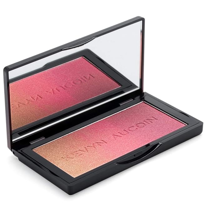 Kevyn Aucoin The Neo-Blush, Rose Cliff: Blush makeup compact. Trio palette of gradient colors. Blends pearl, satin & matte finishes for highlighting cheeks. Personalized looks. Natural to pop of color-VivaGrace Women