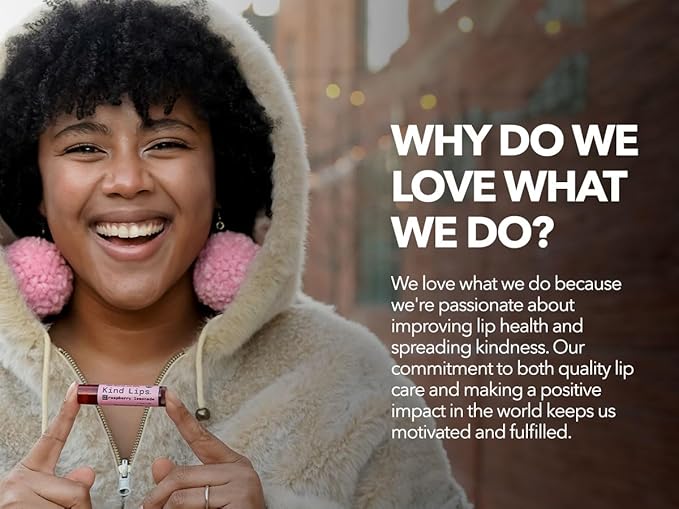 Kind Lips Lip Balm - Nourishing & Moisturizing Lip Care for Dry Lips with Shea Butter, Beeswax & Vitamin E | Strawberry Flavor | 0.15 Oz (Pack of 5)-VivaGrace Women