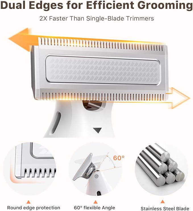 Mini Bikini Trimmer for Women - Intimate Pubic Hair Removal, Electric Body Groomer, Small Portable Wet/Dry Shaver, Magnetic Blade, USB-C Rechargeable with Travel Case, Easy to Clean (Black)-VivaGrace Women